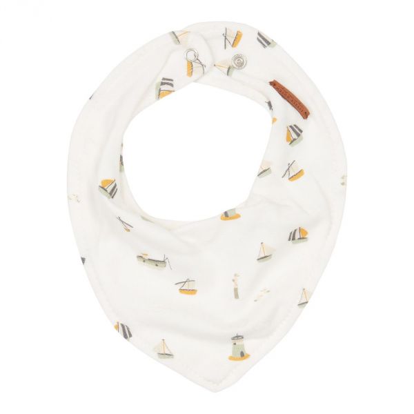 Bavoir bandana Sailors Bay White
