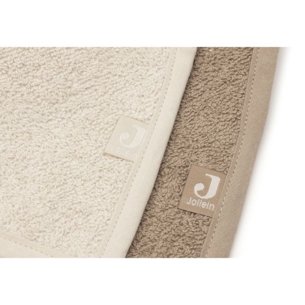 Lot de 2 bavoirs bandana Sand/Milky Coffee