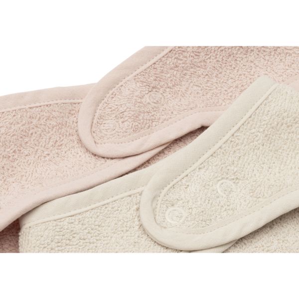 Lot de 2 bavoirs bandana Silk Rose/Sand