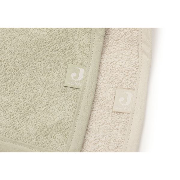 Lot de 2 bavoirs bandana Soft Matcha/Sand
