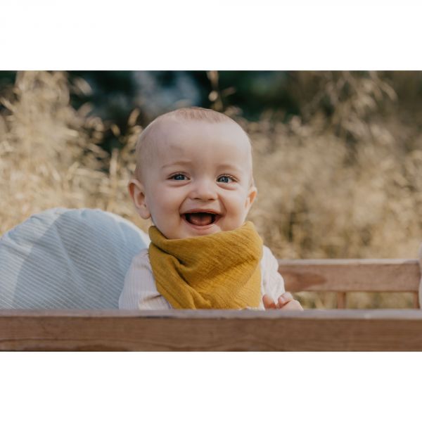 Bavoir bandana Caramel