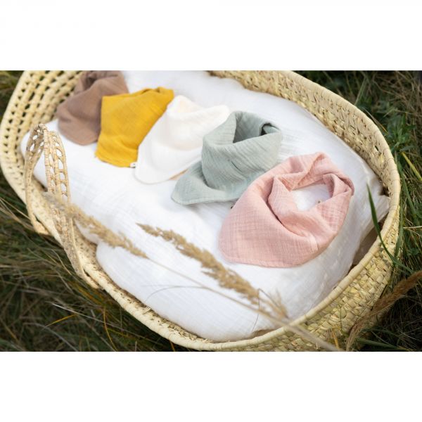 Bavoir bandana Dusty Pink