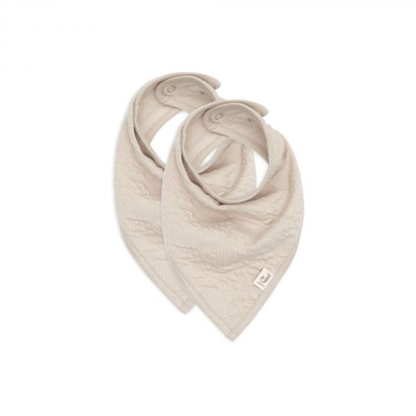 Lot de 2 bavoirs bandana Soft Waves Nougat