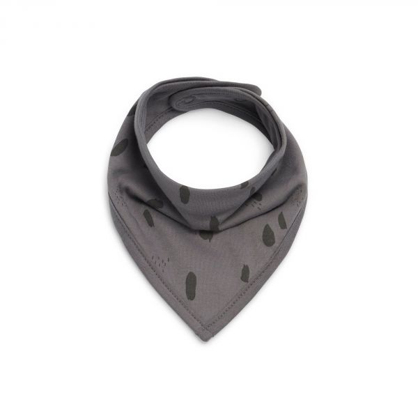 Lot de 2 bavoirs bandana Spot Caramel et Storm Grey