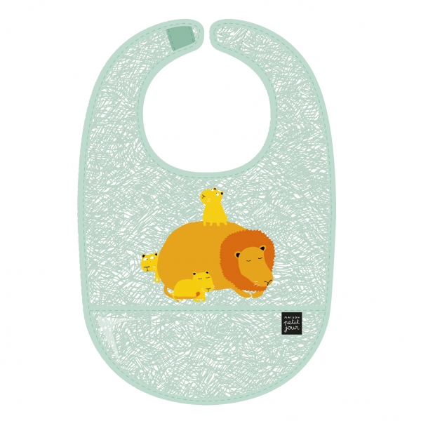 Bavoir en toile cirée La savane