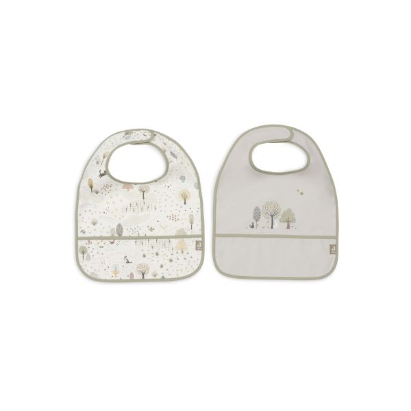 Lot de 2 bavoirs imperméables Tiny Park