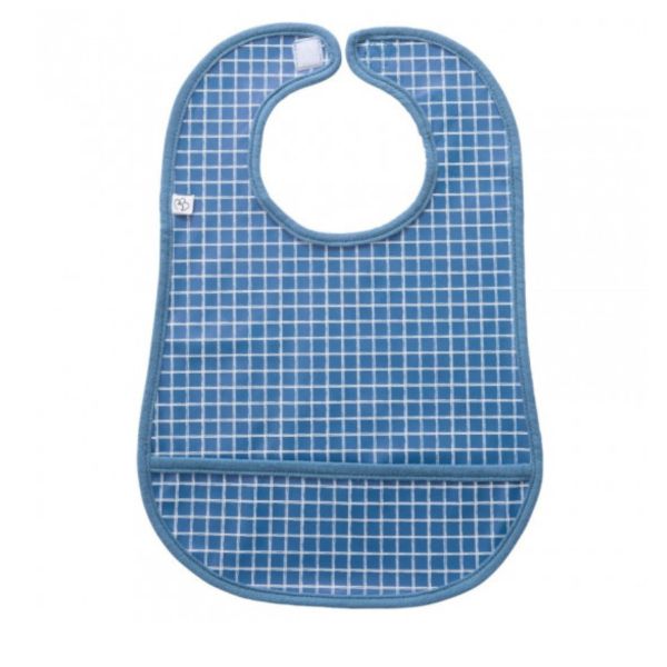 Bavoir imperméable carreaux bleus