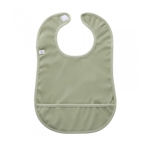 Bavoir imperméable uni vert sauge