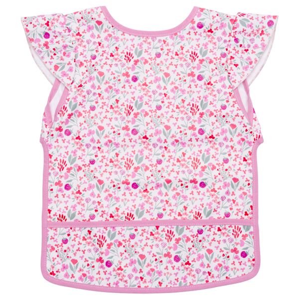 Bavoir imperméable liberty framboise 6-24 mois