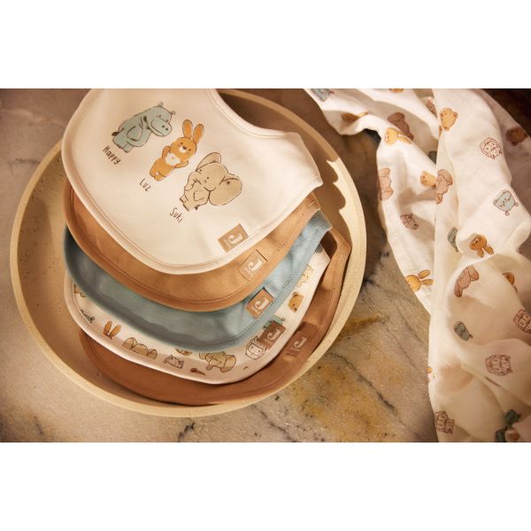 Lot de 5 bavoirs imperméables Jollies