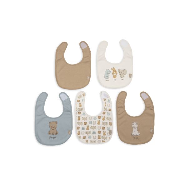 Lot de 5 bavoirs imperméables Jollies