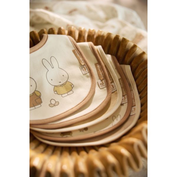 Lot de 5 bavoirs imperméables Miffy Family Farm