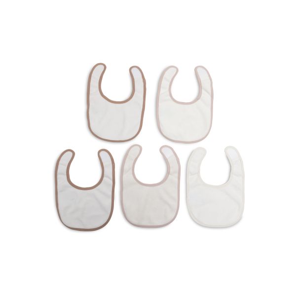 Lot de 5 bavoirs imperméables Soft Plumes