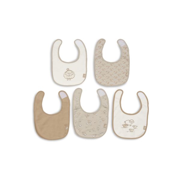 Lot de 5 bavoirs imperméables Woolly