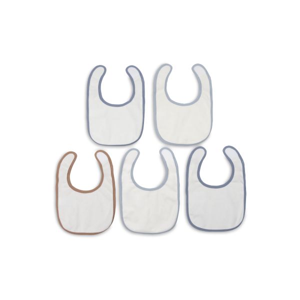 Lot de 5 bavoirs imperméables Miffy Moments - Cloudy Blue
