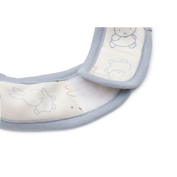 Lot de 5 bavoirs imperméables Miffy Moments - Cloudy Blue