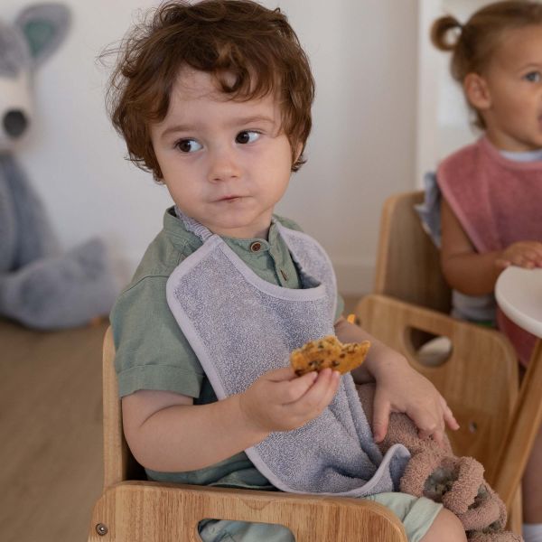 Bavoir maternelle Gris