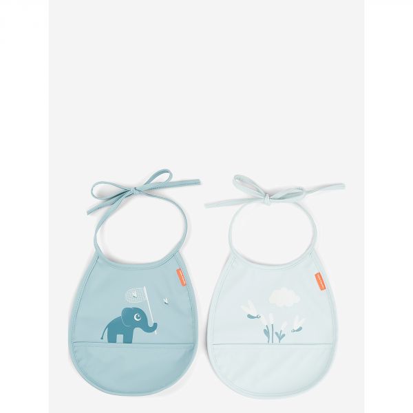 Lot de 2 bavoirs Elphee Vert