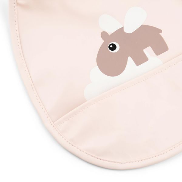 Lot de 2 bavoirs Happy clouds rose
