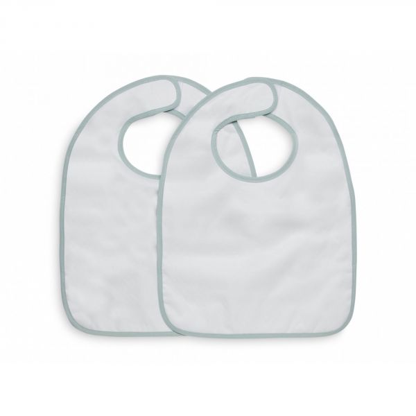 Lot de 2 bavoirs imperméables Snake soft green