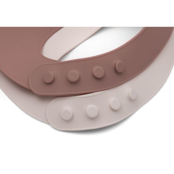 Lot de 2 bavoirs silicone Blush Shades