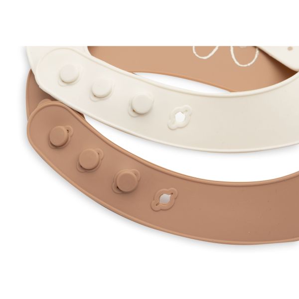 Lot de 2 bavoirs silicone Kangaroots