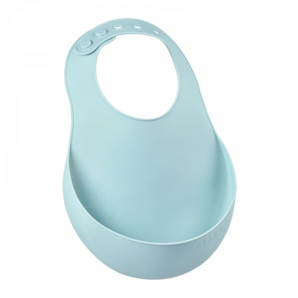 Bavoir en silicone Airy green