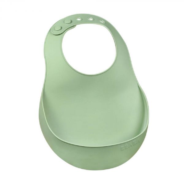 Bavoir en silicone Sage Green