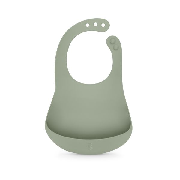 Bavoir en silicone Vert