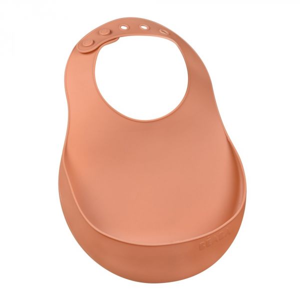 Bavoir en silicone Terracotta