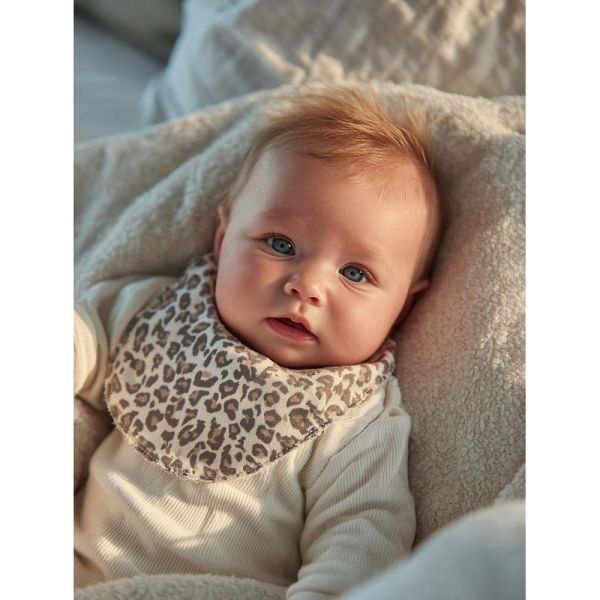 Bavoir bébé Simply Léopard