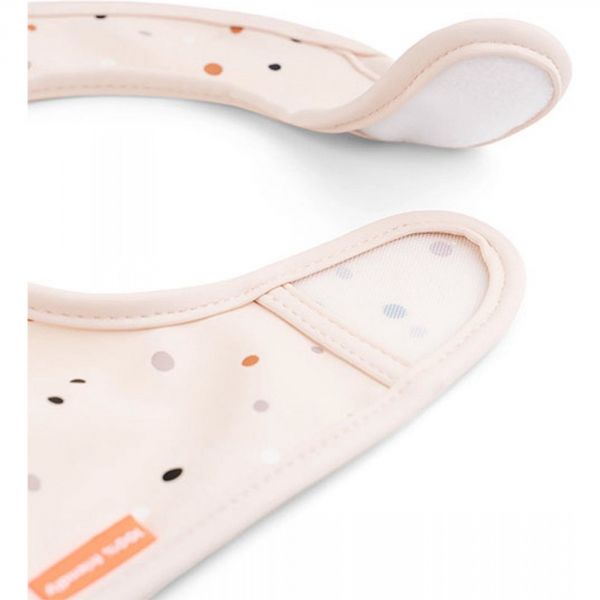 Lot de 2 Bavoirs velcro Ozzo rose