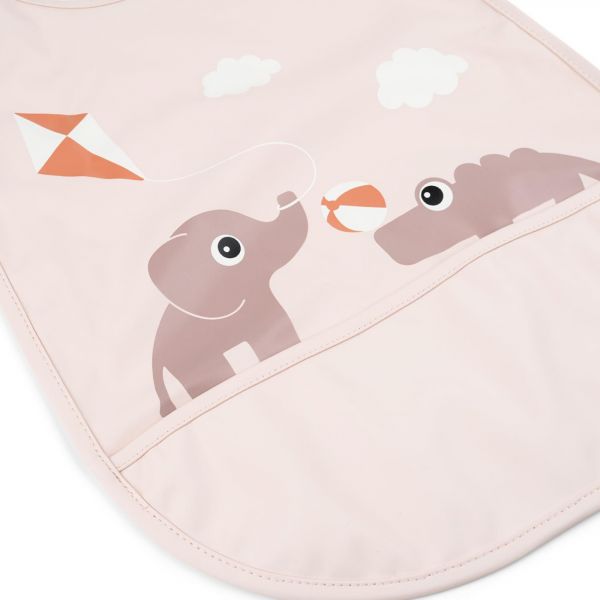 Bavoir velcro Playground Rose