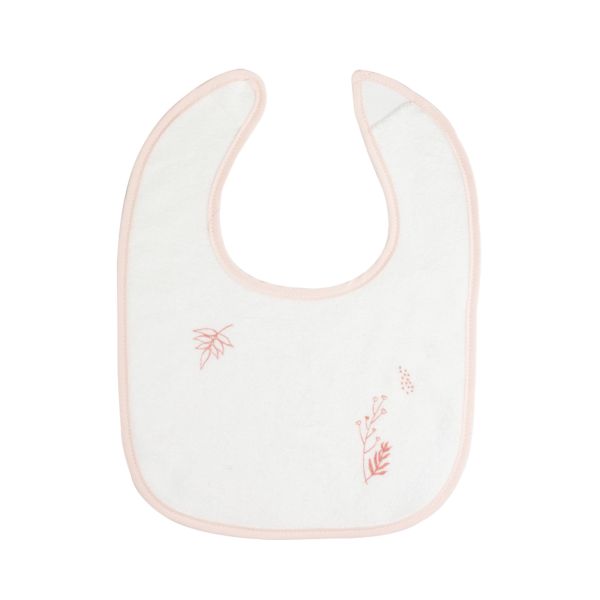 Lot de 6 bavoirs 1er âge 6 couleurs Rose Fleur