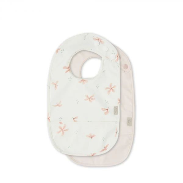 Lot de 2 bavoirs Windflower Creme