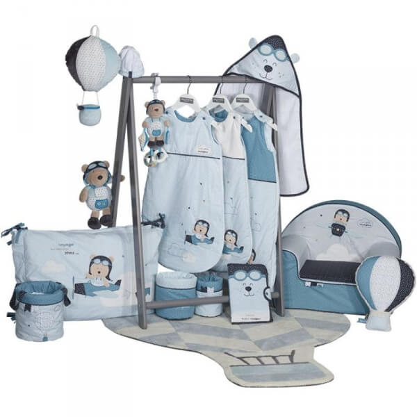Lot de 2 bavoirs bébé Lazare