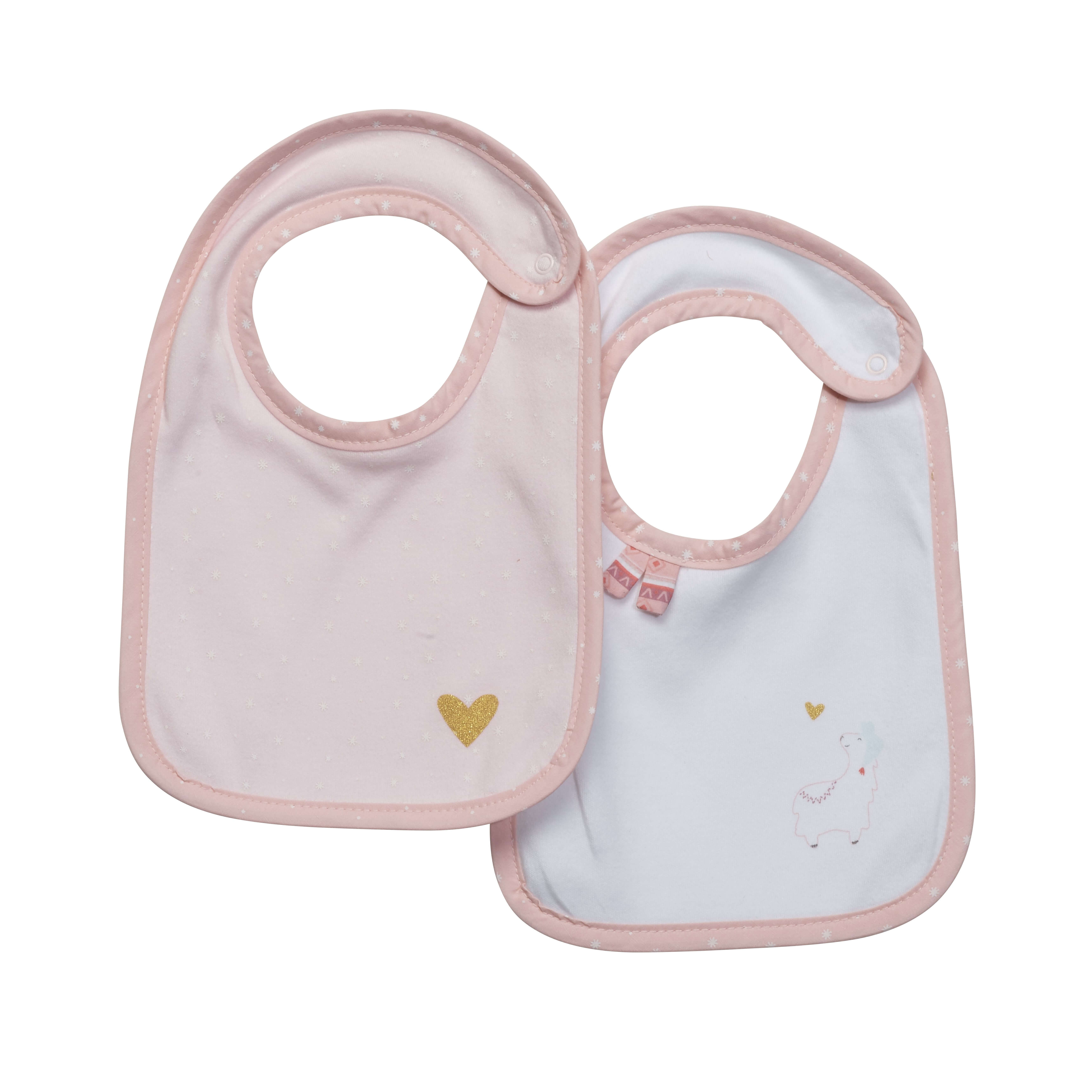 Sauthon Baby Deco Lot De 2 Bavoirs Bebe Mila Made In Bebe