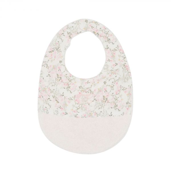 Bavoir bébé fleuri jardin hivernal T 2