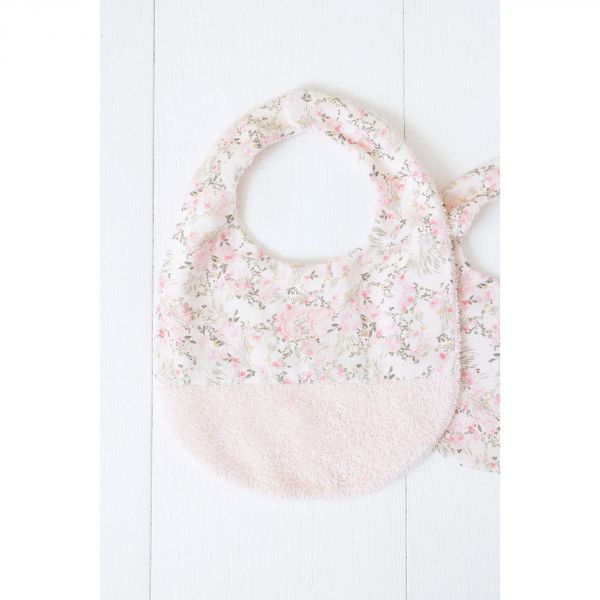 Bavoir bébé fleuri jardin hivernal T 2