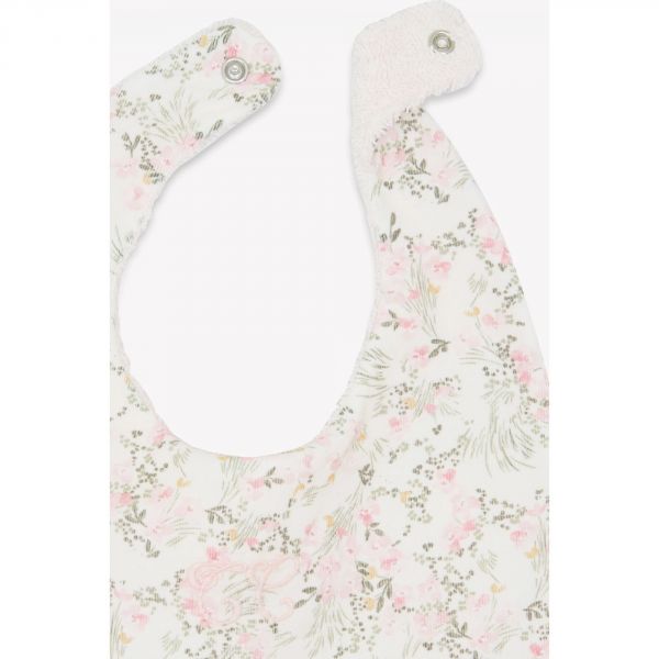 Bavoir bébé fleuri jardin hivernal T 2