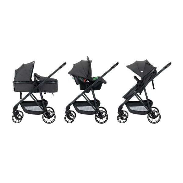 Poussette trio Brume Mineral Graphite