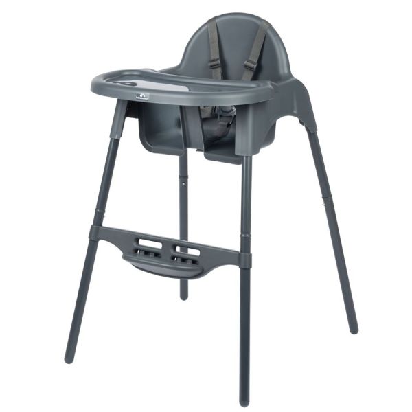 Chaise haute évolutive Meely Graphite