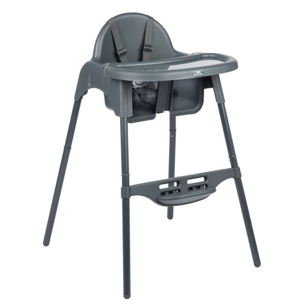 Chaise haute évolutive Meely Graphite