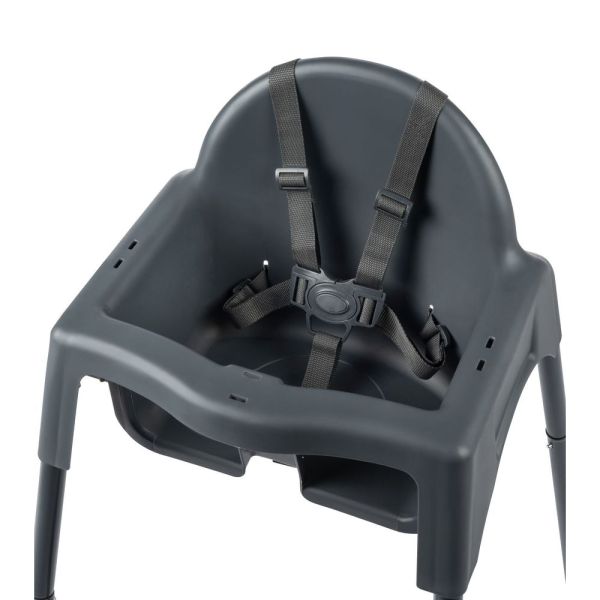 Chaise haute évolutive Meely Graphite