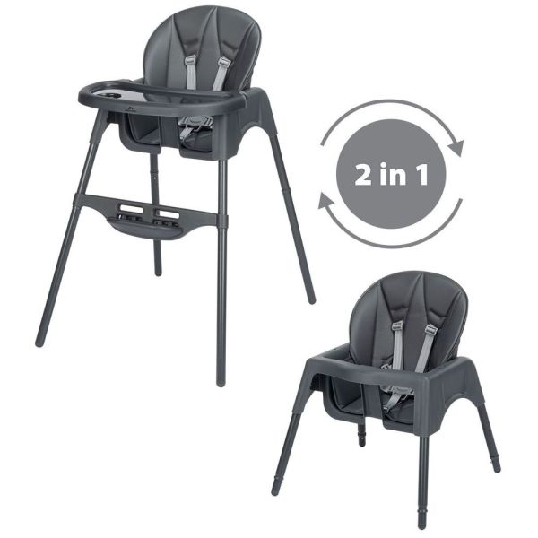 Chaise haute évolutive Meely Plus Tinted Graphite