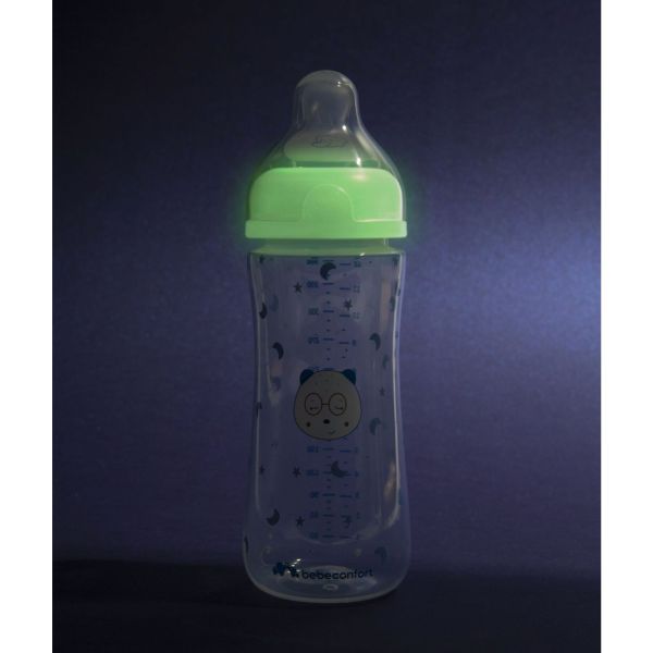 Lot de 2 Biberons anti colique phosphorescent bébé 6 mois