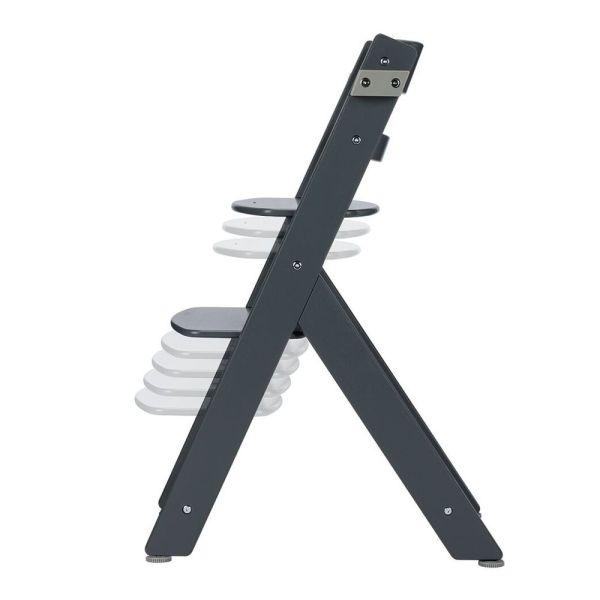 Chaise haute évolutive Timba² blanc avec coussin grey