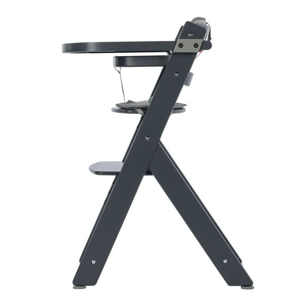 Chaise haute évolutive Timba² blanc avec coussin grey