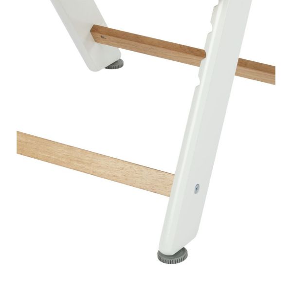 Chaise haute évolutive Timba² Light Wood avec coussin beige