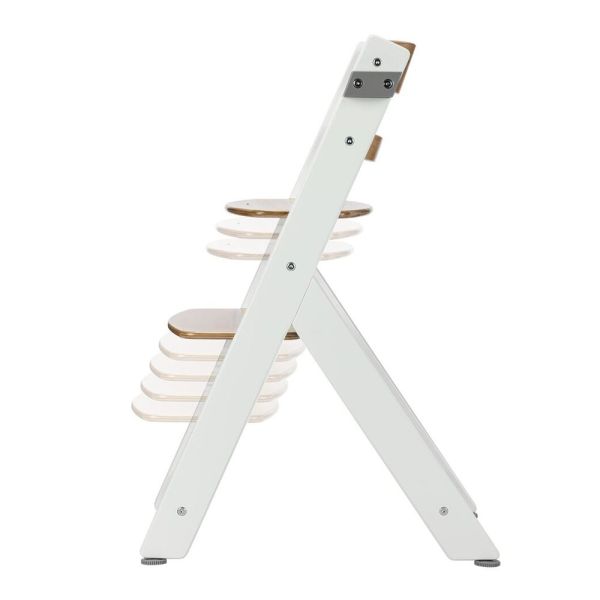 Chaise haute évolutive Timba² Light Wood avec coussin beige